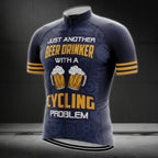 Just Another Beer Drinker With A Cycling Problem Cycling Short Sleeve Men's Jersey, Cycling Jerseys For Beer Lovers CG0010