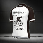 Yes I Do Have A Retirement Plan I Plan On Cycling Men's Cycling Short Sleeve Jersey, Funny Retirement Cycling Jerseys CE0005