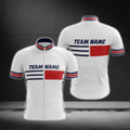 Custom Team White And Red Short Sleeve Cycling Jersey For Men, Custom Cycling Jerseys For Team CG0510