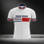 Custom Team White And Red Short Sleeve Cycling Jersey For Men, Custom Cycling Jerseys For Team CG0510