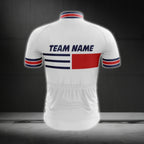 Custom Team White And Red Short Sleeve Cycling Jersey For Men, Custom Cycling Jerseys For Team CG0510