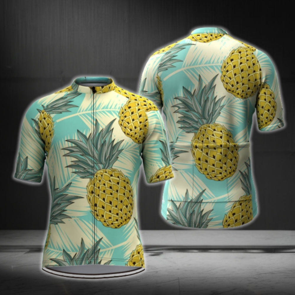 Men's Pineapple Cyling Short Sleeve Jersey, Pineapple Cycling Jerseys CG0363