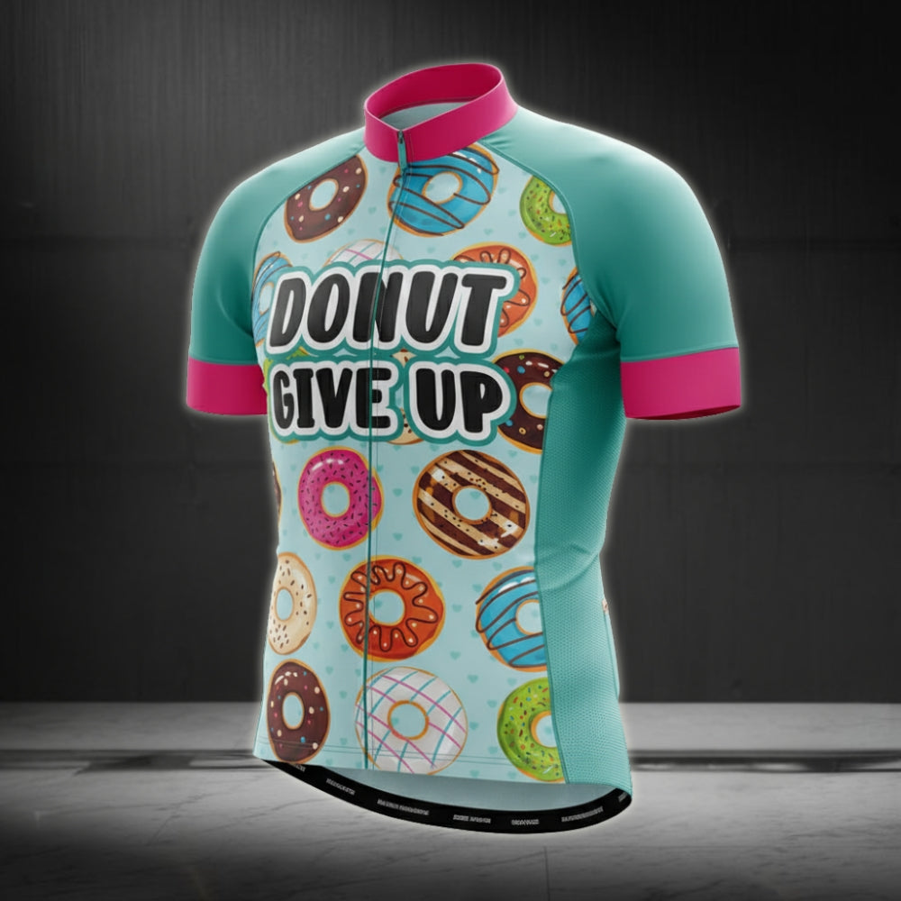 Donut Give Up Men's Short Sleeve Cycling Jersey For Mens, Donut Cycling Jerseys CZ0091