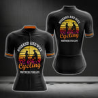 Husband And Wife Cycling Partners For Life Cycling Jersey Short Sleeve For Ladies, Valentine Day Cycling Jersey For Womens CG0073