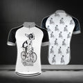 Chihuahua On Bicycle Custom Short Sleeve Cycling Jersey Mens, Custom Chihuahua Cycling Jersey CG0673