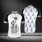 Chihuahua On Bicycle Custom Short Sleeve Cycling Jersey Mens, Custom Chihuahua Cycling Jersey CG0673