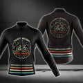 Don't Worry Bike Happy Long Sleeve Cycling Men Jersey, Funny Cycling Jersey CG0732