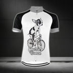 Chihuahua On Bicycle Custom Short Sleeve Cycling Jersey Mens, Custom Chihuahua Cycling Jersey CG0673