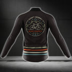 Don't Worry Bike Happy Long Sleeve Cycling Men Jersey, Funny Cycling Jersey CG0732