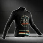 Don't Worry Bike Happy Long Sleeve Cycling Men Jersey, Funny Cycling Jersey CG0732