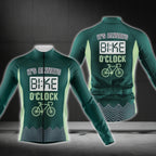 It's Always Bike O'clock Long Sleeve Cycling Jersey For Men, Funny Cycling Jerseys CG0733