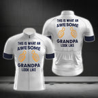 This Is An Awesome Grandpa Look Like Men's Short Sleeve Cycling Jerssey, Grandpa Cycling Jerseys CG0388