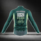 It's Always Bike O'clock Long Sleeve Cycling Jersey For Men, Funny Cycling Jerseys CG0733
