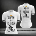 The Queen Has Retired Women's Cycling Short Sleeve Jersey, Retirement Cycling Jerseys For Ladies CG0289