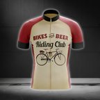 Bike And Beer Riding Club Cycling Short Sleeve Jersey Mens, Beer Cycling Jersey CG0832