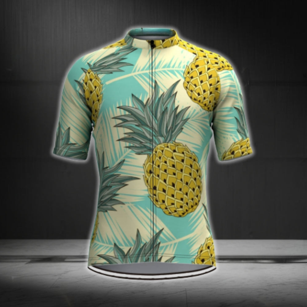 Men's Pineapple Cyling Short Sleeve Jersey, Pineapple Cycling Jerseys CG0363
