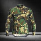 Men's Camouflage Cycling Long Sleeve Jersey, Camo Cycling Jersey CE0008