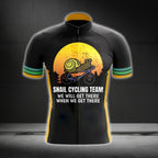 Snail Cycling Team We Will Get There When We Get There Men's Short Sleeve Cycling Jersey, Funny Cycling Jerseys CG0389
