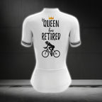 The Queen Has Retired Women's Cycling Short Sleeve Jersey, Retirement Cycling Jerseys For Ladies CG0289