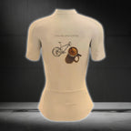 Cycling And Coffee Short Sleeve Womens Cycling Jersey, Coffee Lovers Cycling Jersey For Ladies CG0735