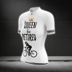 The Queen Has Retired Women's Cycling Short Sleeve Jersey, Retirement Cycling Jerseys For Ladies CG0289