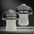 Custom Black Grey Cycling Team Short Sleeve Jersey For Men, Custom Cycling Jerseys CG0514
