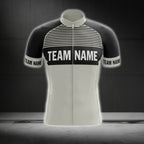 Custom Black Grey Cycling Team Short Sleeve Jersey For Men, Custom Cycling Jerseys CG0514