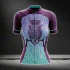 Purple Owl Gear Cycling Women's Short Sleeve Jersey, Owl Lover Cycling Jerseys For Women CG0736