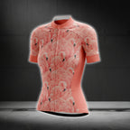 Women's Pink Flamingo Cycling Short Sleeve Jersey, Flamingo Cycling Jerseys For Ladies CG0290