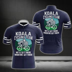 Koala Cycling Team We'll Get There When We Get There Men's Short Sleeve Cycling Jersey For Men, Funny Cycling Jersey For Koala Lovers CG0165