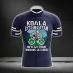 Koala Cycling Team We'll Get There When We Get There Men's Short Sleeve Cycling Jersey For Men, Funny Cycling Jersey For Koala Lovers CG0165