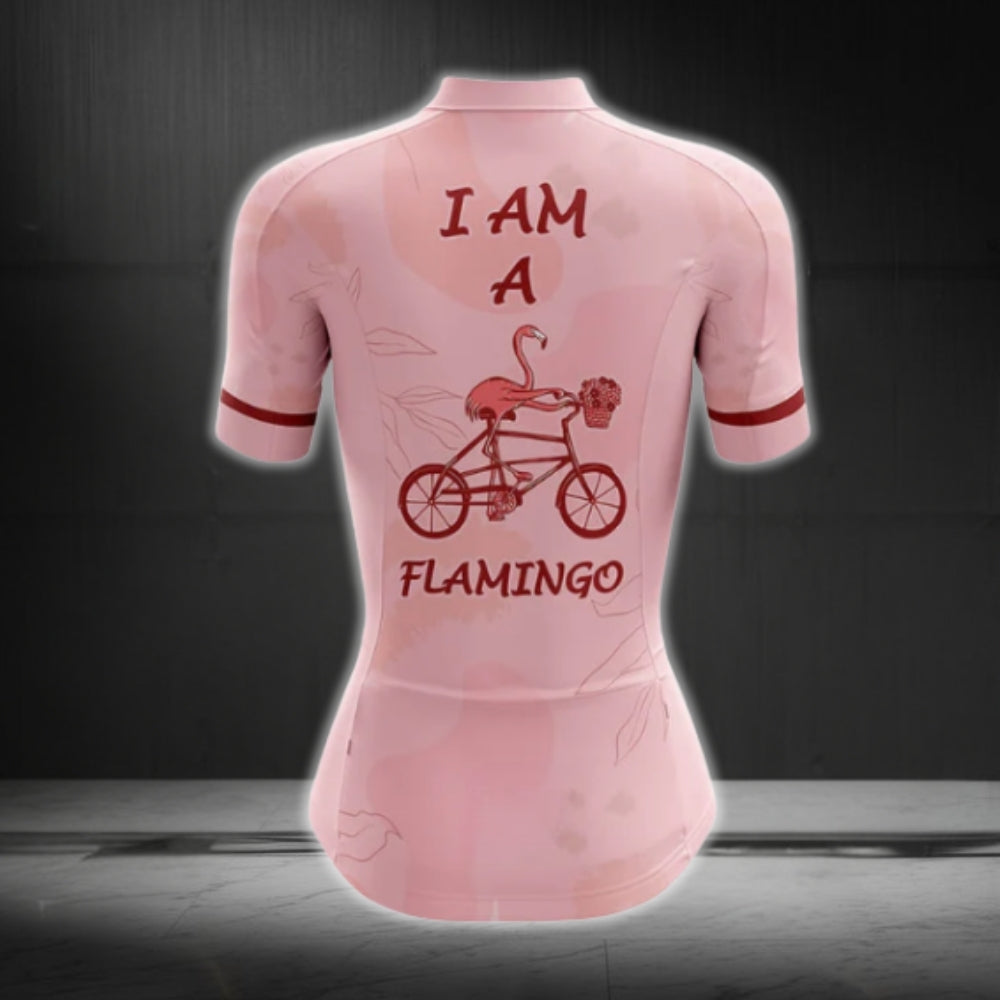 I Am A Flamingo Women Cycling Short Sleeve Jerseys, Women's Flamingo Cycling Jerseys CG0291