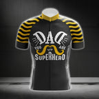 Dad You Are My Super Hero Short Sleeve Cycling Jersey, Dad Cycling Jerseys For Father's Day CG0391