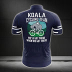 Koala Cycling Team We'll Get There When We Get There Men's Short Sleeve Cycling Jersey For Men, Funny Cycling Jersey For Koala Lovers CG0165
