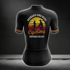 Husband And Wife Cycling Partners For Life Cycling Jersey Short Sleeve For Ladies, Valentine Day Cycling Jersey For Womens CG0073