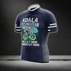 Koala Cycling Team We'll Get There When We Get There Men's Short Sleeve Cycling Jersey For Men, Funny Cycling Jersey For Koala Lovers CG0165