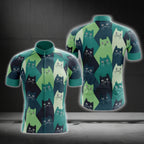 Men's Cat Cycling Short Sleeve Jersey, Cycling Jerseys For Cat Lovers CG0292