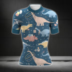 Dinosaur Short Sleeve Cycling Jersey For Women, Dinosaur Cycling Jerseys CG0738