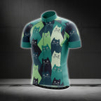 Men's Cat Cycling Short Sleeve Jersey, Cycling Jerseys For Cat Lovers CG0292