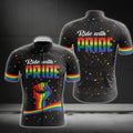 Ride With Pride Men's Cycling Short Sleeve Jerseys, LGBT Pride Cycling Jerseys CG0167