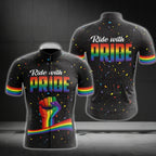 Ride With Pride Men's Cycling Short Sleeve Jerseys, LGBT Pride Cycling Jerseys CG0167