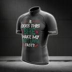 Does This Bike Make My Butt Look Fast Men's Short Sleeve Cycling Jersey, Funny Cycling Jersey CG0392