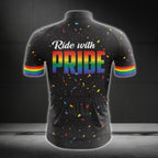 Ride With Pride Men's Cycling Short Sleeve Jerseys, LGBT Pride Cycling Jerseys CG0167