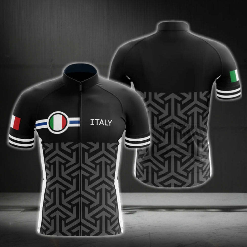 Italy Flag Cycling Short Sleeve Jersey For Mens, Italy Patriotic Cycling Jersey CG0020