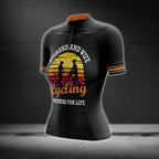 Husband And Wife Cycling Partners For Life Cycling Jersey Short Sleeve For Ladies, Valentine Day Cycling Jersey For Womens CG0073