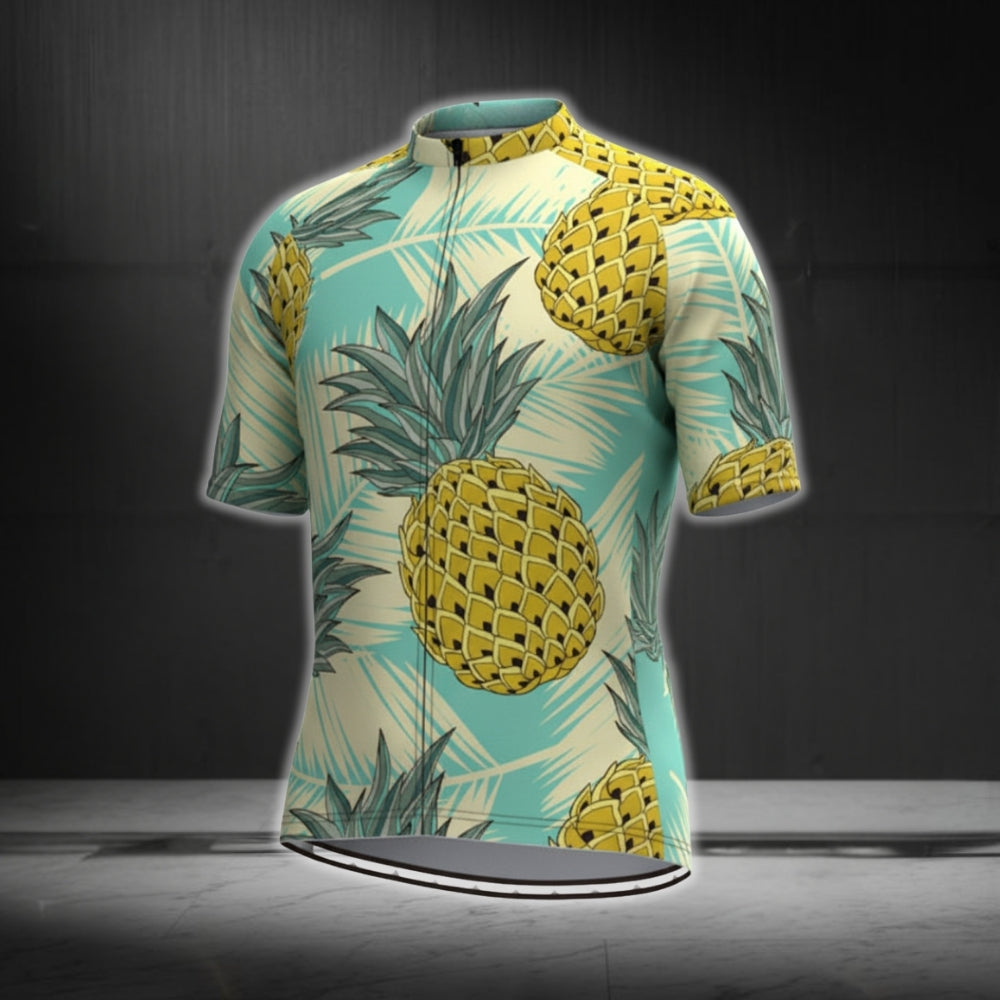 Men's Pineapple Cyling Short Sleeve Jersey, Pineapple Cycling Jerseys CG0363