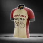 Bike And Beer Riding Club Cycling Short Sleeve Jersey Mens, Beer Cycling Jersey CG0832
