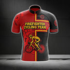 Firefighter Cycling Team Short Sleeve Cycling Jersey For Men, Firefighter Cycling Jerseys CG0294