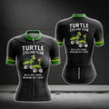 Turtle Cycling Team We'll Get There When We Get There Short Sleeve Women Cycling Jersey, Funny Turtle Cycling Jerseys CG0740
