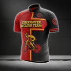 Firefighter Cycling Team Short Sleeve Cycling Jersey For Men, Firefighter Cycling Jerseys CG0294